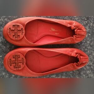 Tory Burch Women's Red Ballet Flats